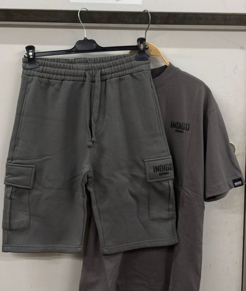 Ensemble Short Poche Blue Petrol
