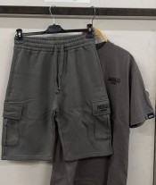 Ensemble Short Poche Blue Petrol