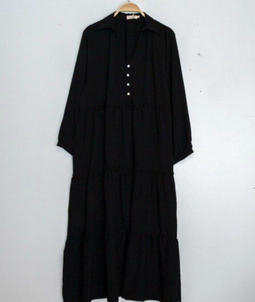 Robes 3 plis noires