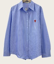 Chemises bleues coeur