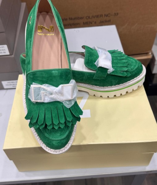 Mocassin compensé femme